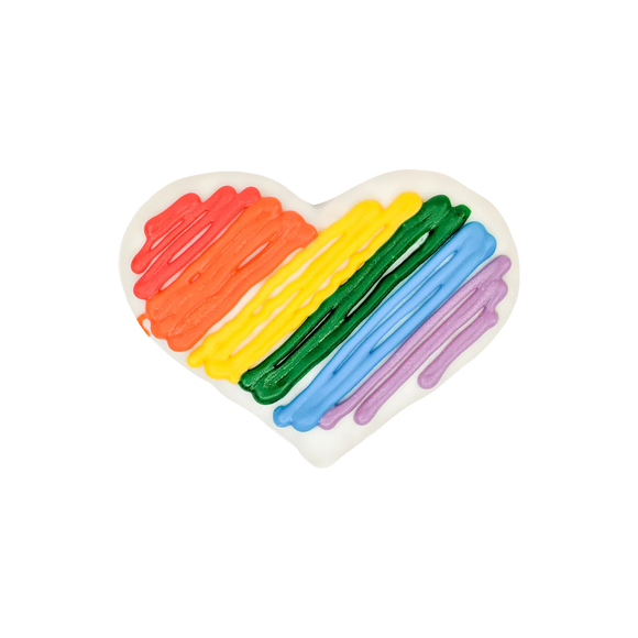Rainbow Heart - Bosco & Roxy's Dog Biscuit